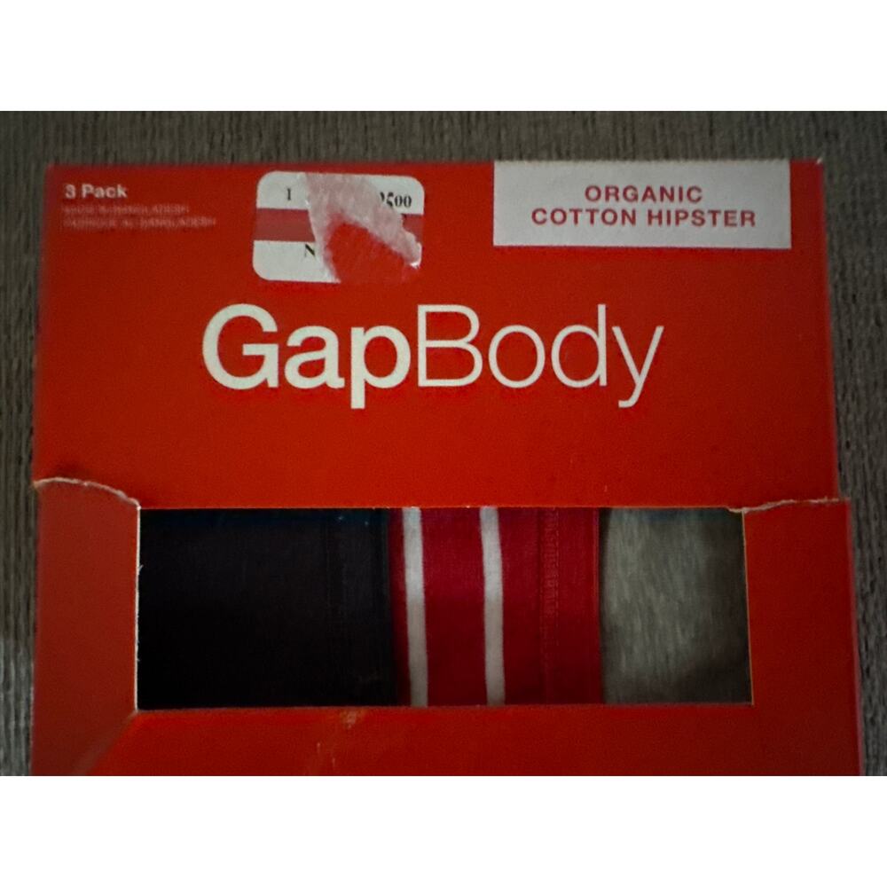 Brand New GAP Body Women's XS 3 Pack Organic Cotton Hipster Panties